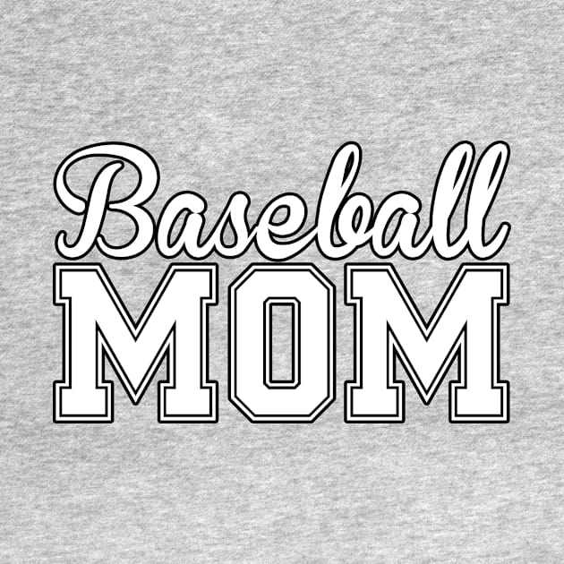 Baseball Mom Support Tee by charlescheshire